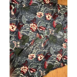 Ikea FILODENDRON Duvet Cover Dark blue floral patterned TWIN Birds Botanical